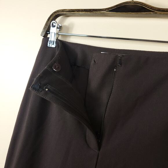 Vintage Talbots Brown Stretch Trouser Dress Pants Size 6 - Picture 7 of 9